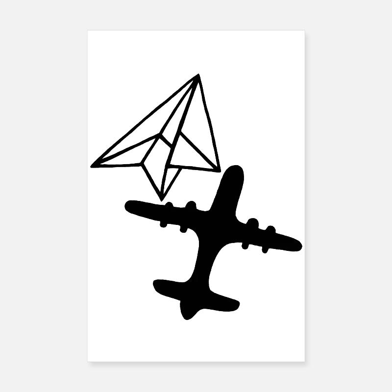 Traum von Größe (Schwarz) Poster 20x30 cm