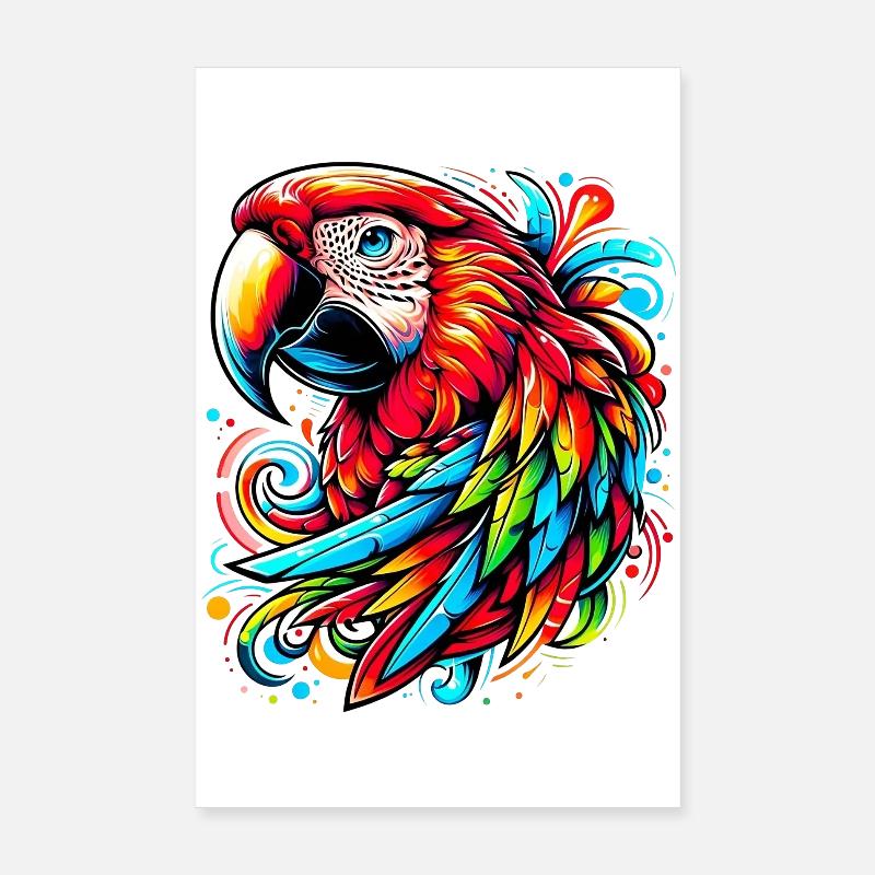 Papagei Poster 20x30 cm