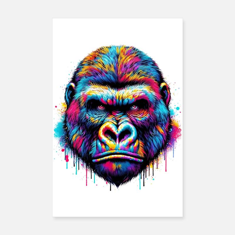 Gorilla Poster 20x30 cm