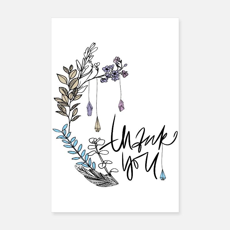 Merci Poster 20 x 30 cm