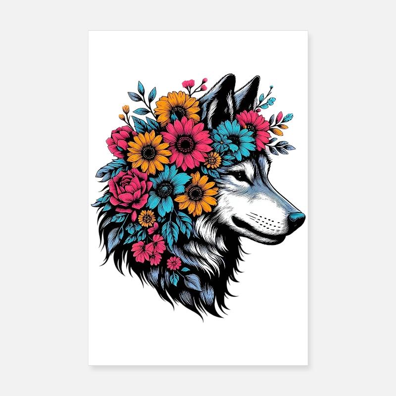 Loup Poster 20 x 30 cm