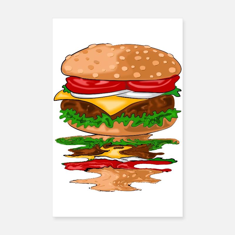 Hamburger Poster 20x30 cm