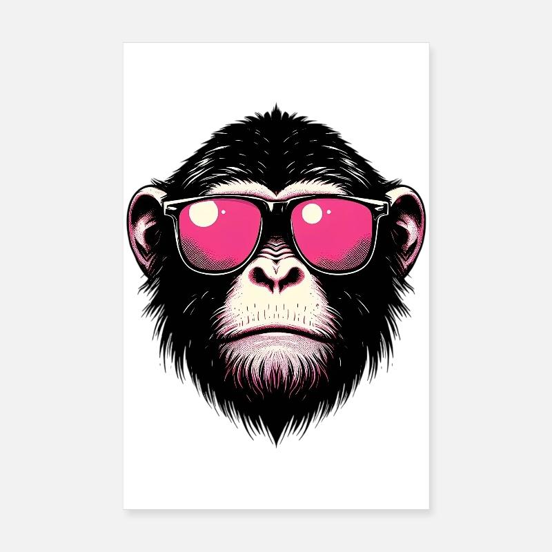 Singe Poster 20 x 30 cm