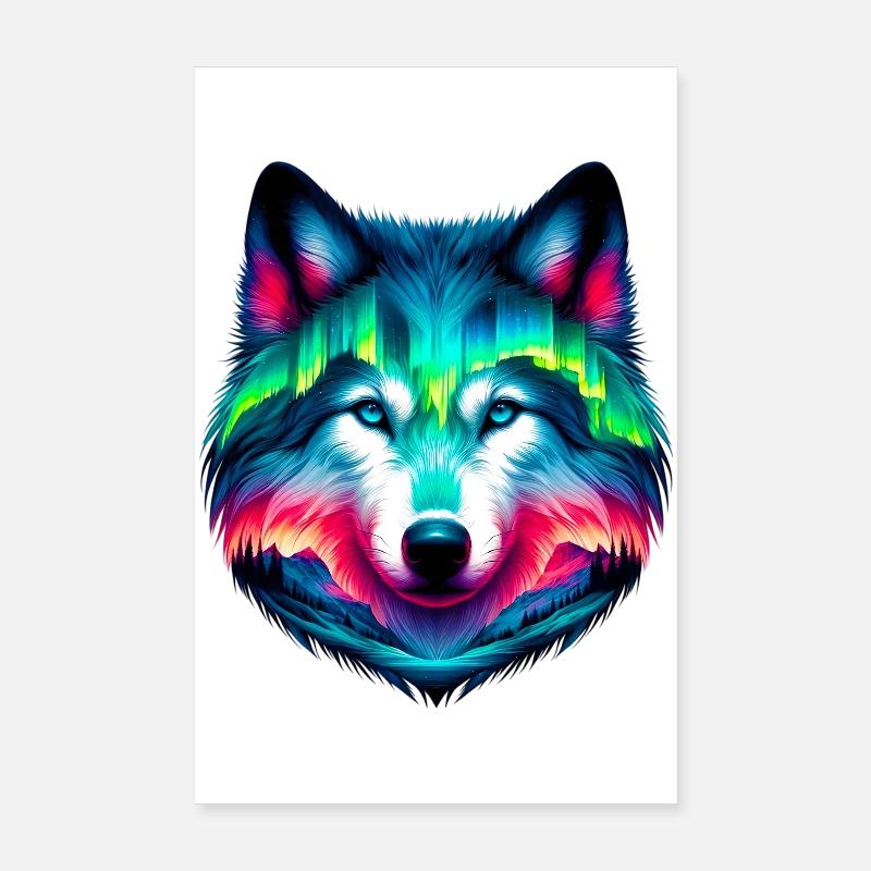 Wolf Poster 8" x 12" (20x30 cm)