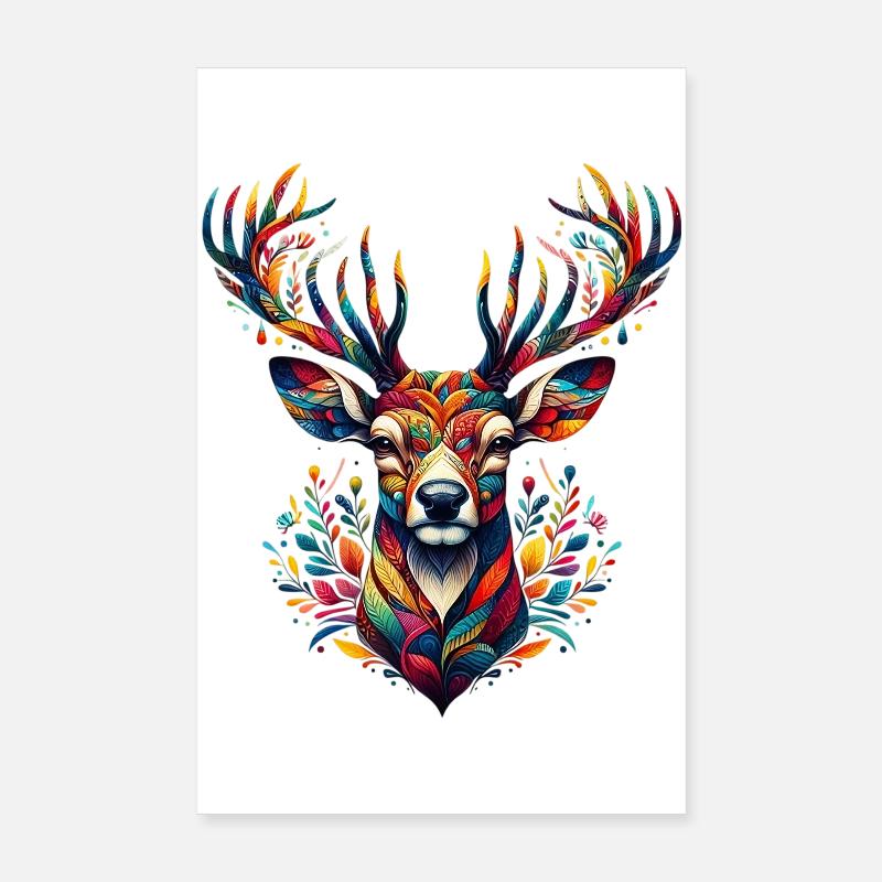Deer Poster 8" x 12" (20x30 cm)