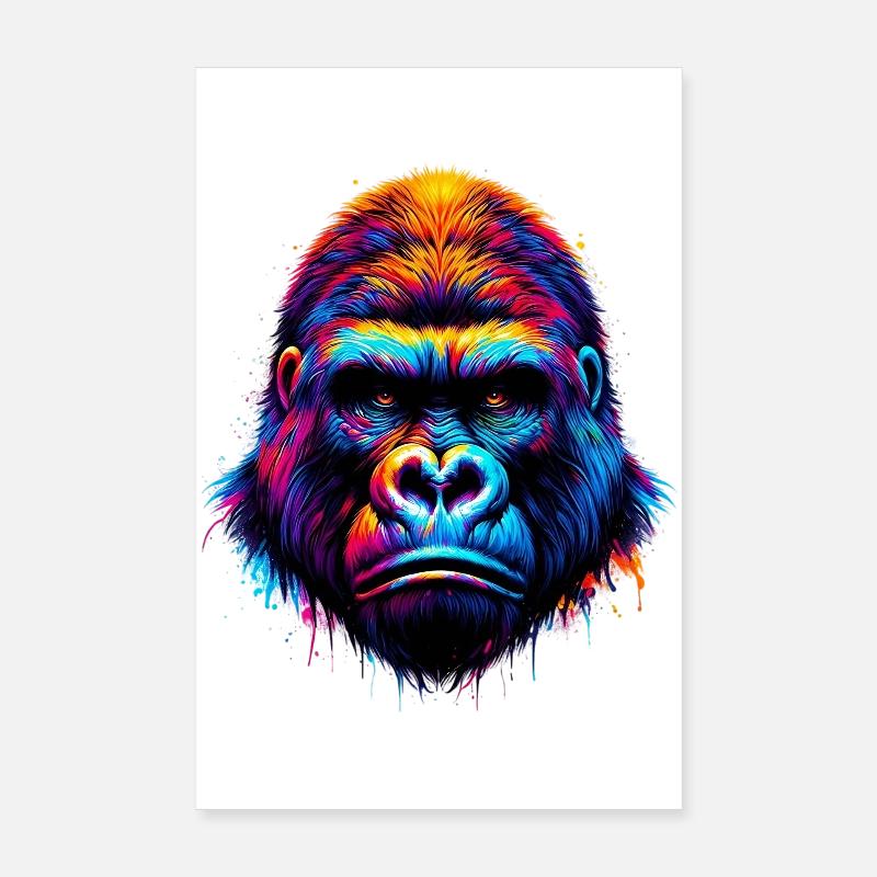 Gorille Poster 20 x 30 cm