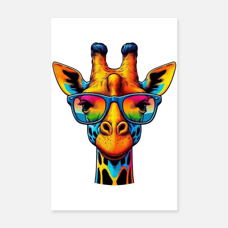 Giraffe Poster 20x30 cm