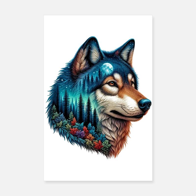 Loup Poster 20 x 30 cm