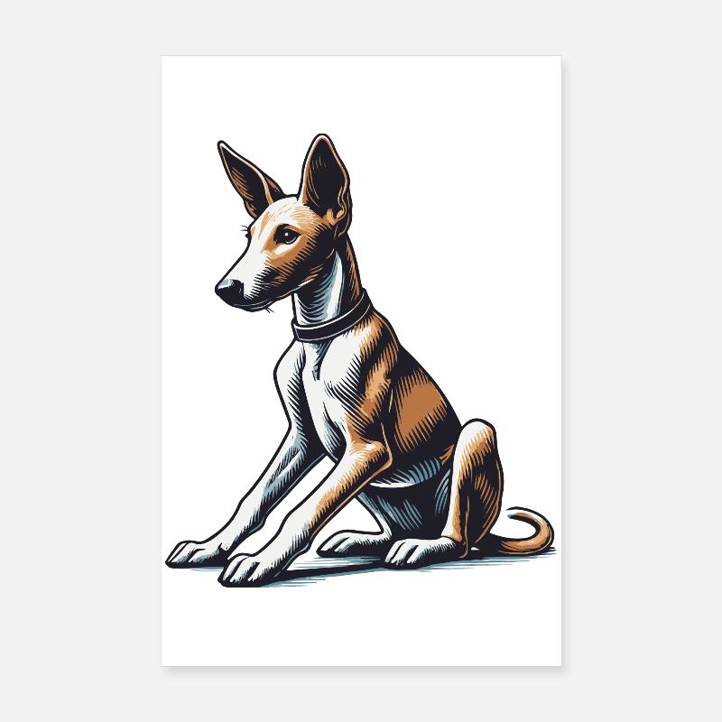Podengo Português Poster 20 x 30 cm