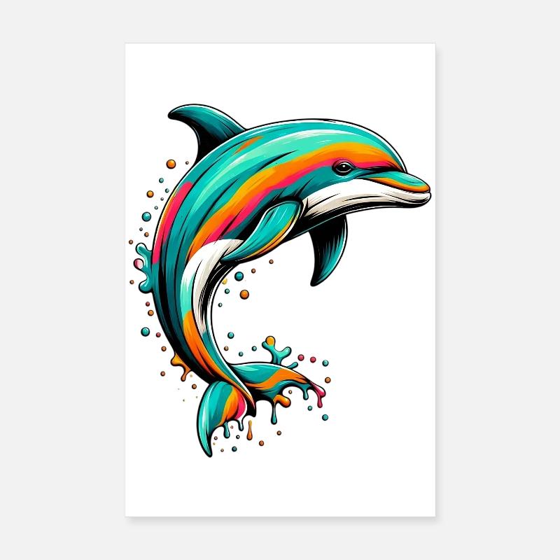 Dauphin Poster 20 x 30 cm
