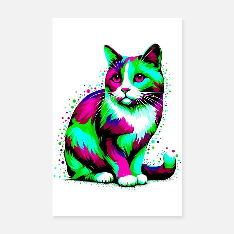 Chat Poster 20 x 30 cm