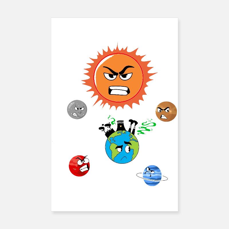 Verschmutzung der Erde Poster 20x30 cm