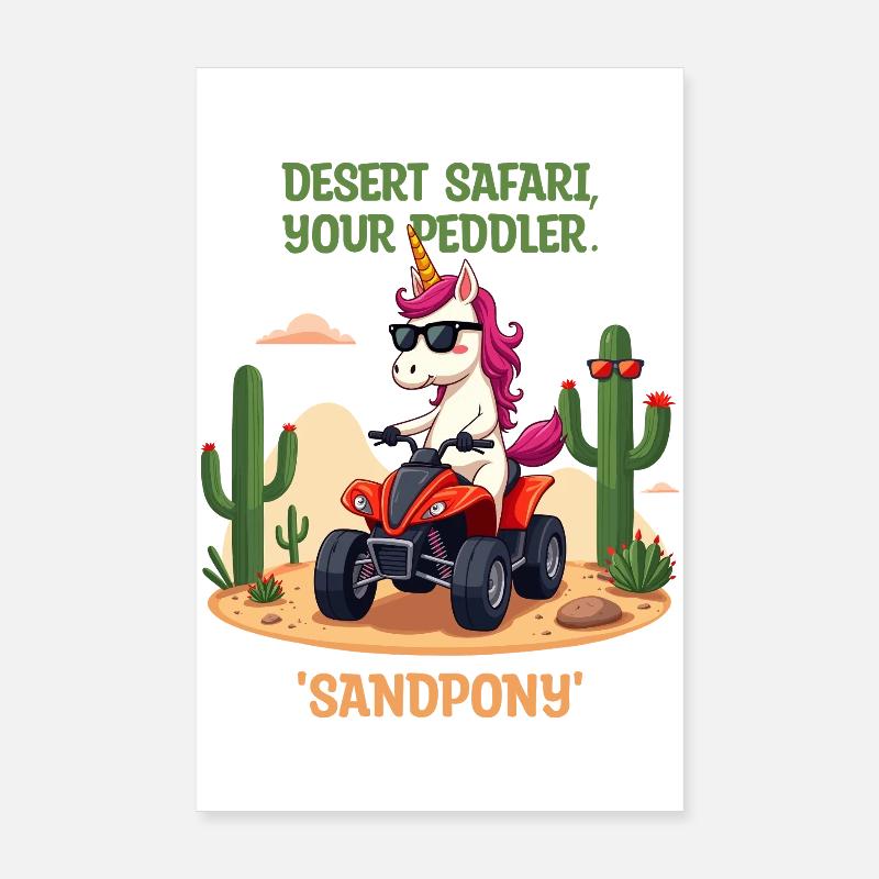 Licorne du désert Poster 20 x 30 cm
