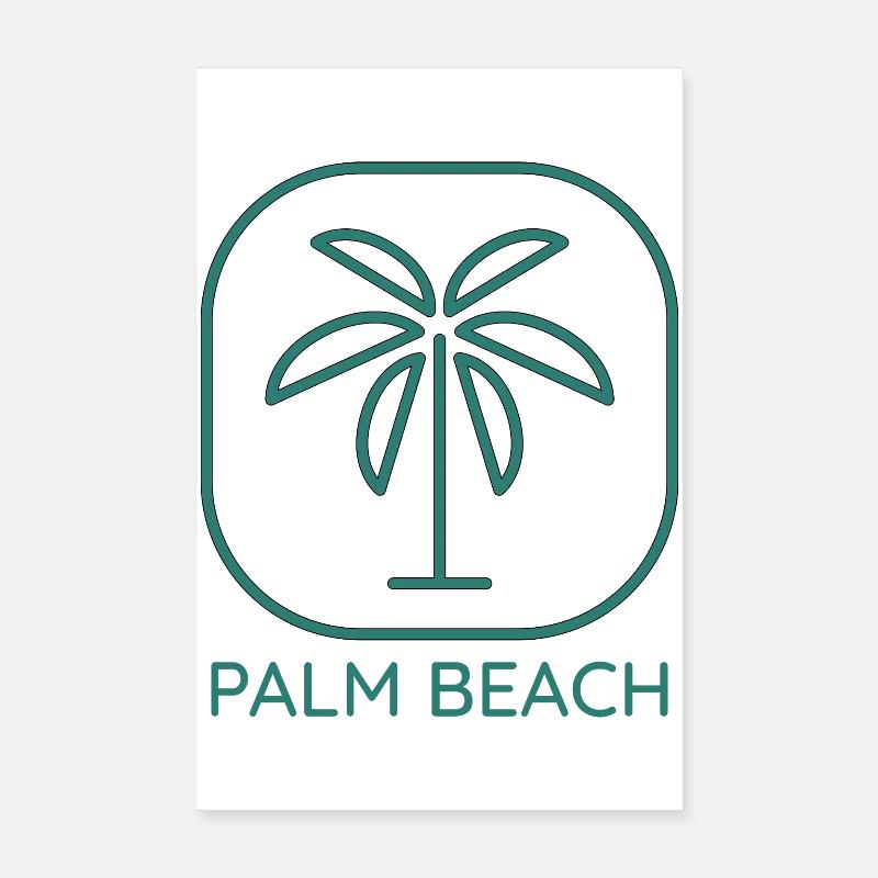 Vacances à la plage de Palm Beach Poster 20 x 30 cm
