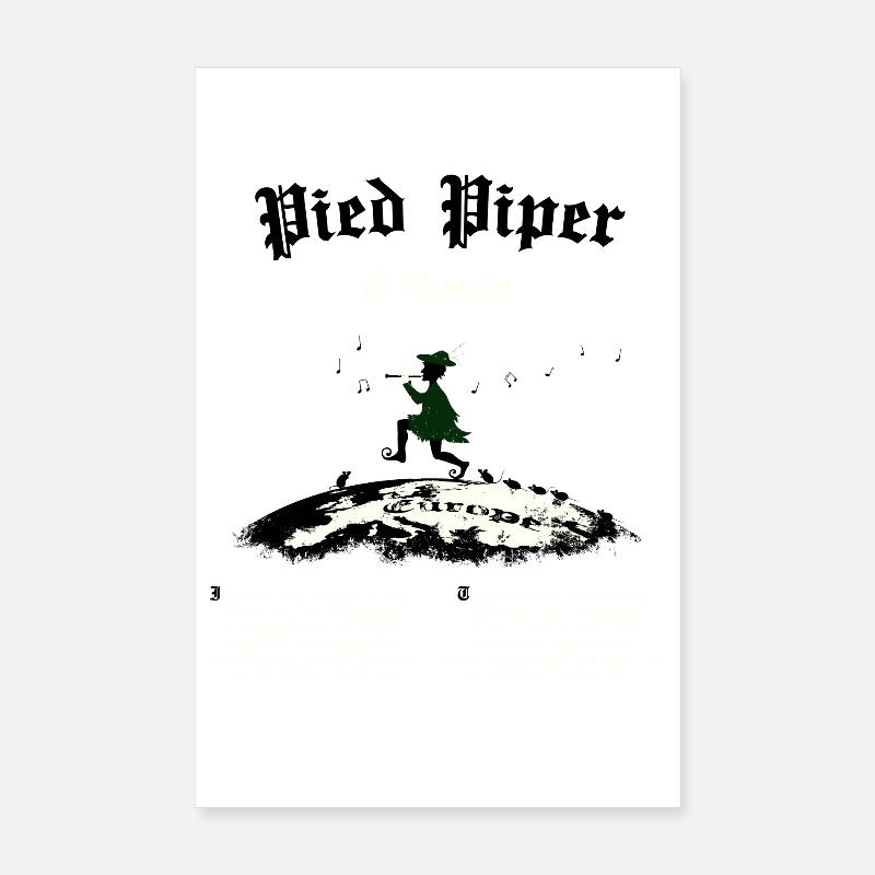 Joueur de flûte de Hamelin Poster 20 x 30 cm