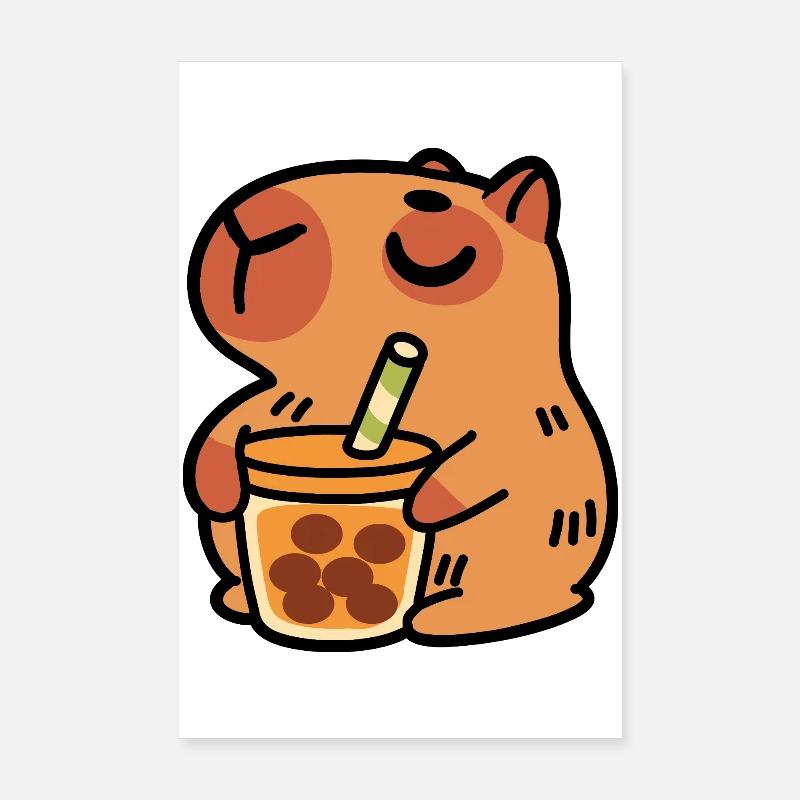 Bébé Capybara Poster 20 x 30 cm
