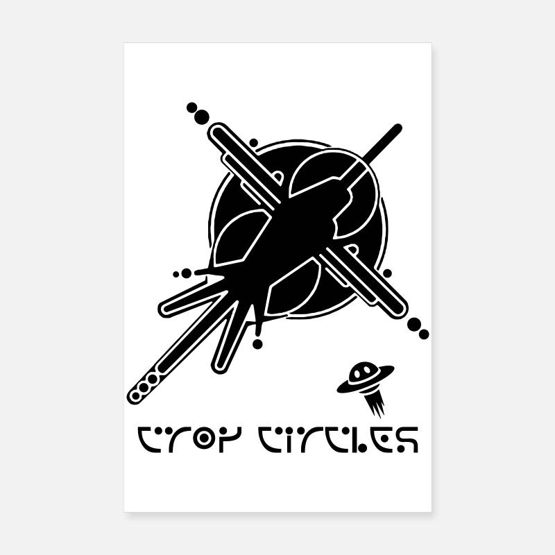 Kosmischer Graffiti-Kornkreis Poster 20x30 cm