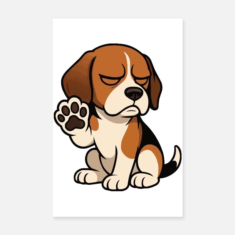 Beagle Propriétaire de Beagle Propriétaire de Beagle chien beagle Poster 20 x 30 cm