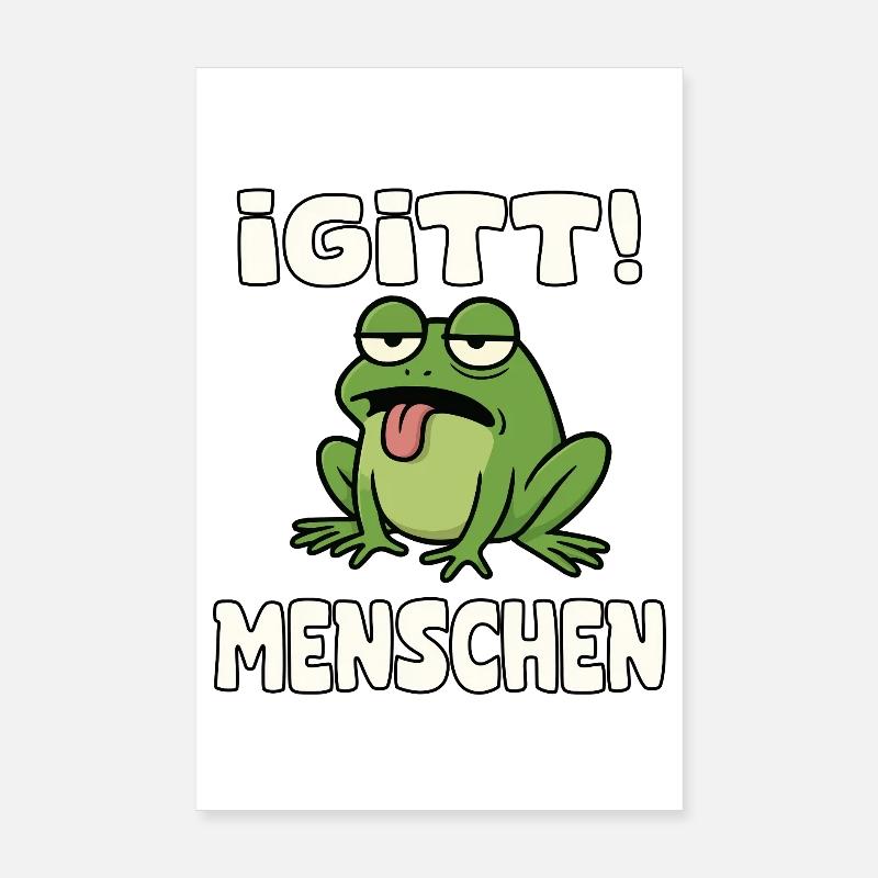 Yuck People Grenouille Mème Poster 20 x 30 cm