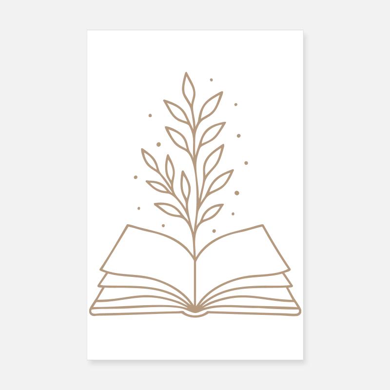 Art botanique Magic Book Poster 20 x 30 cm
