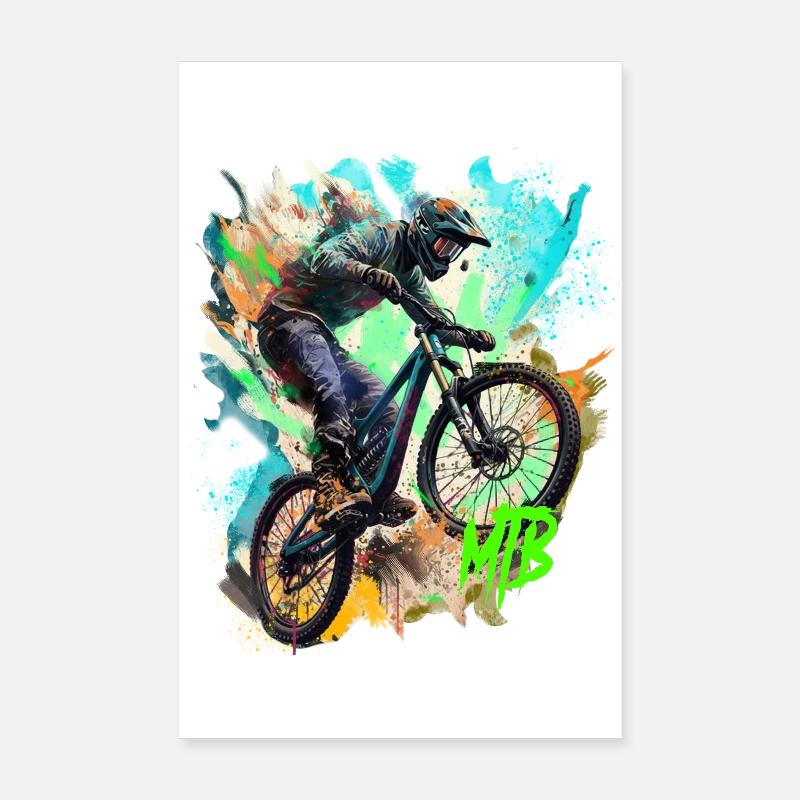 Vélo VTT Poster 20 x 30 cm