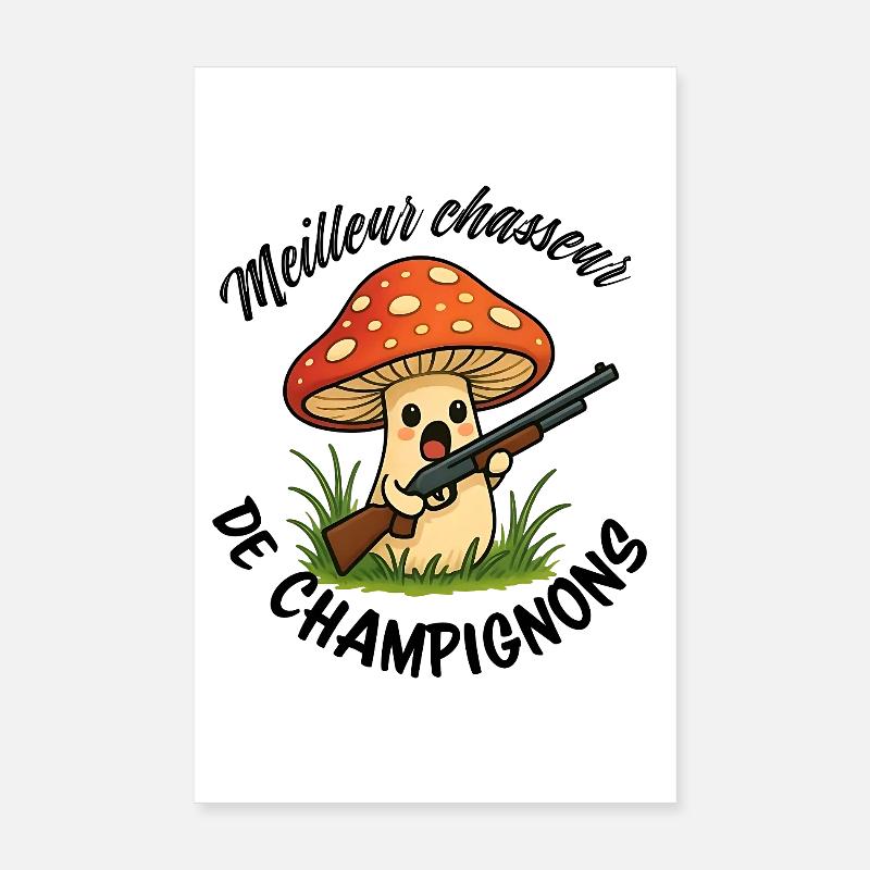 Bester Pilzjäger Poster 20x30 cm
