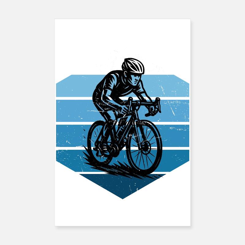 Message clair sur le vélo de route Poster 20 x 30 cm