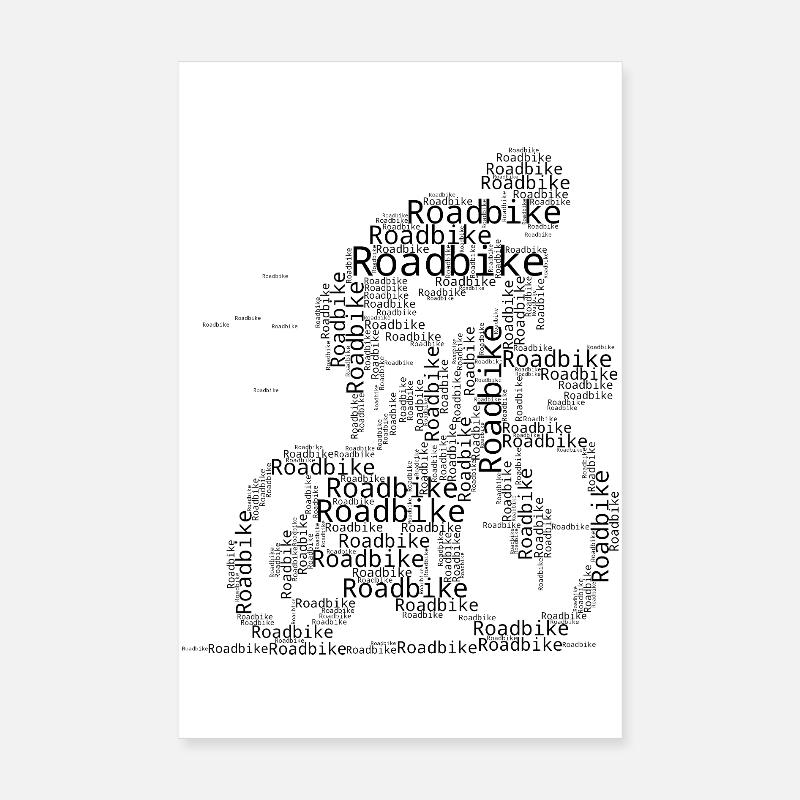 Conception de vélo de route compact pour vélo de route Poster 20 x 30 cm