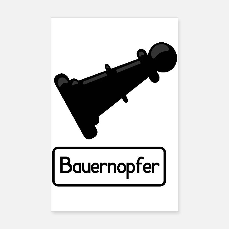 Sacrifice de pion Poster 20 x 30 cm