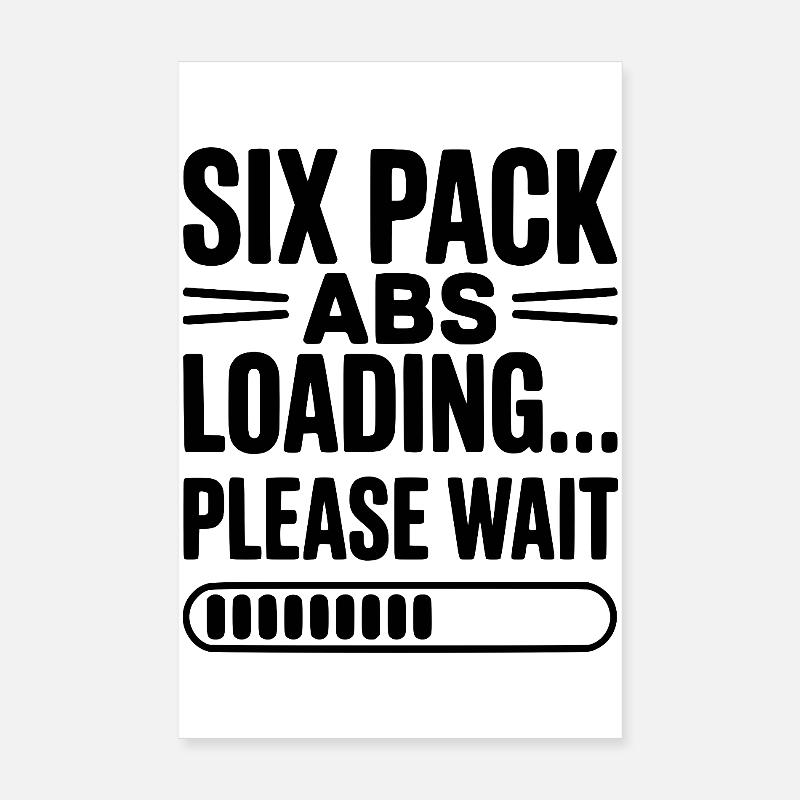 Sixpack Abs lädt... Bitte warten Sie Poster 20x30 cm