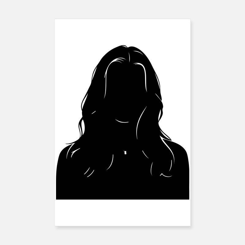Sillouhette woman Poster 20 x 30 cm