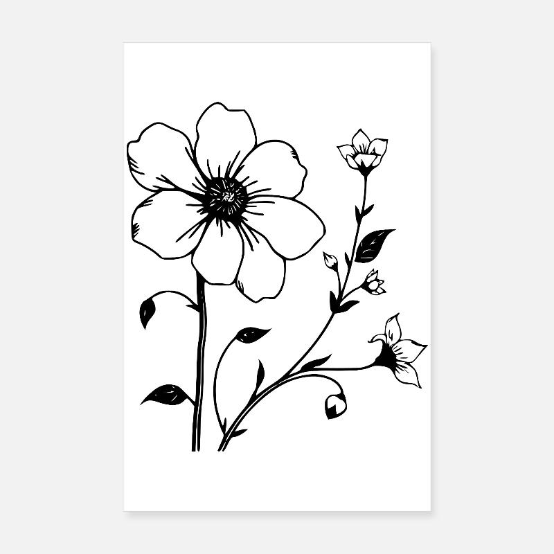 Blumenranke Blume Blüte Geschenk Mutter Muttertag Poster 20x30 cm