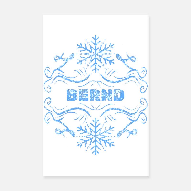 Bernd als Vorname Poster 20x30 cm