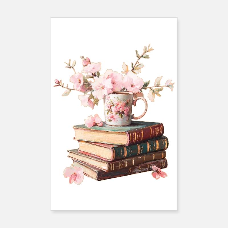 Pile de livres Poster 20 x 30 cm