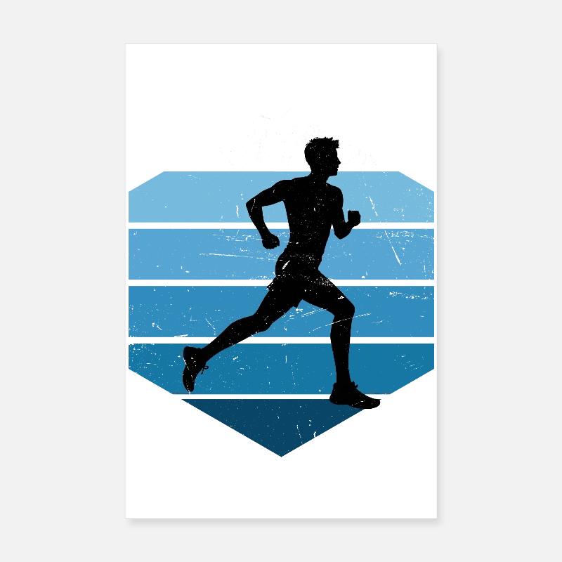 Geschenkidee für einen Running mit Running Poster 20x30 cm