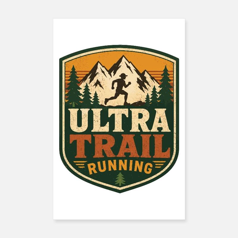 Ultra-Trailrunning Poster 20x30 cm
