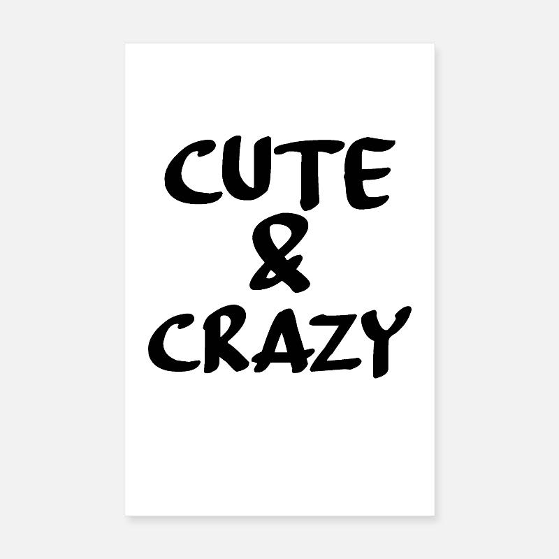 Mignon et fou Poster 20 x 30 cm