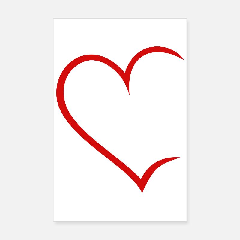 Cœur ouvert Poster 20 x 30 cm