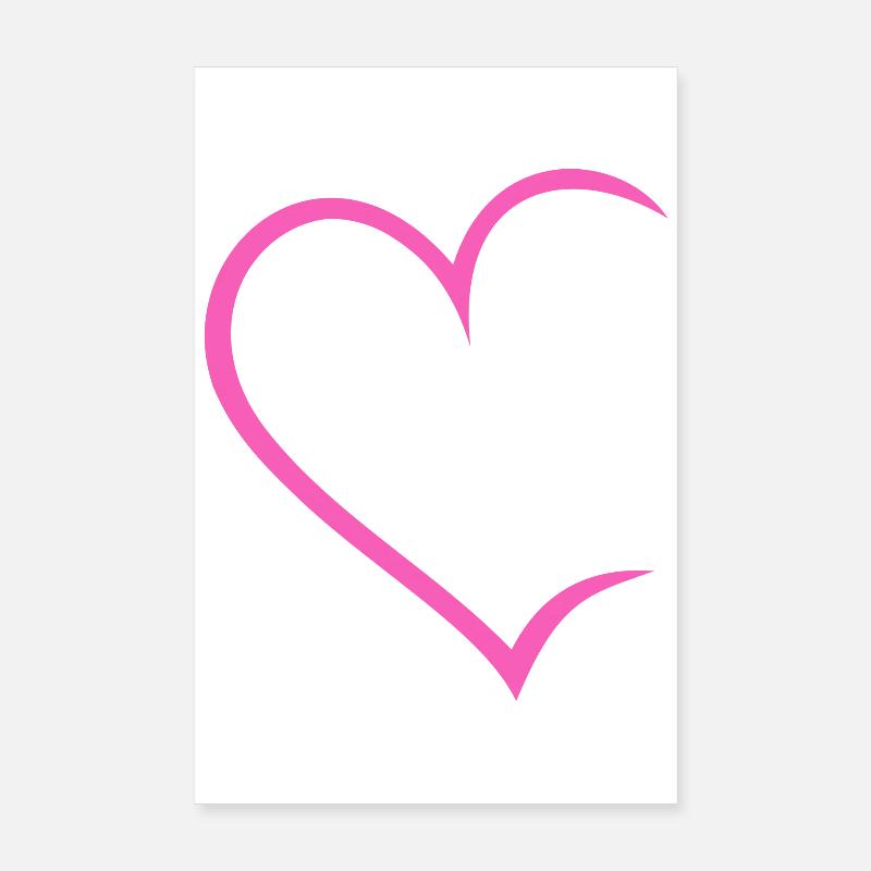 Herz offen Poster 20x30 cm