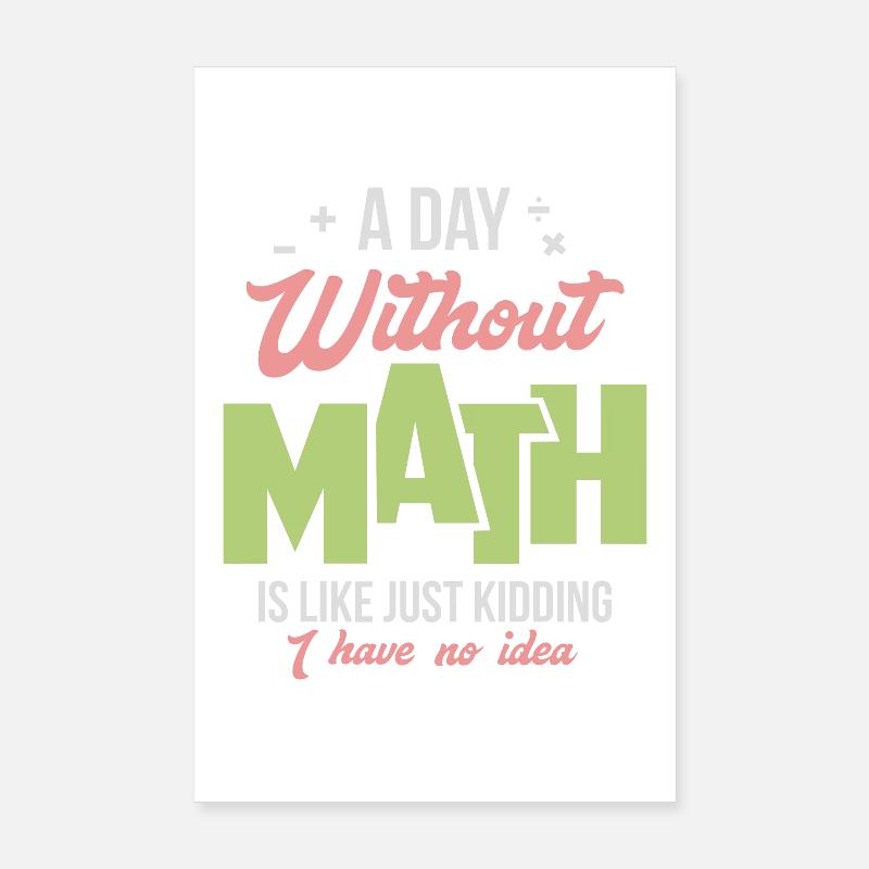 mathématiques Poster 20 x 30 cm