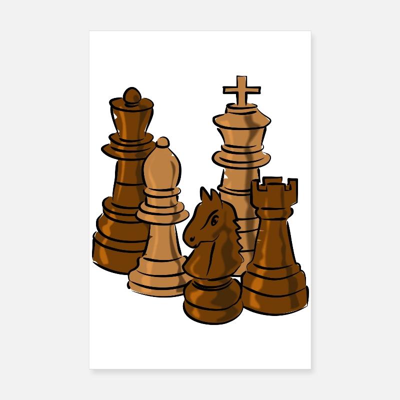 chess Poster 8" x 12" (20x30 cm)