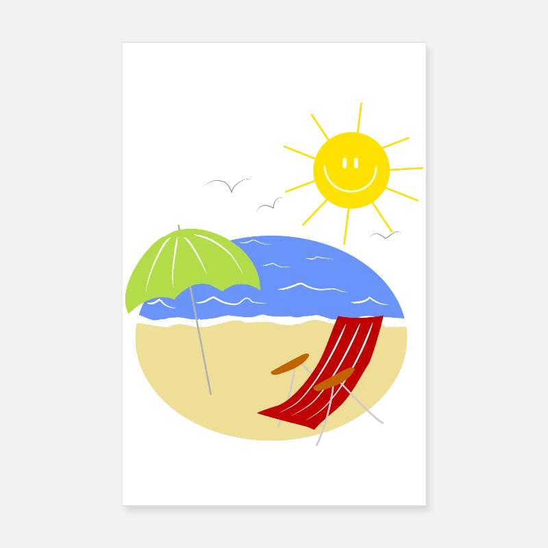 vacances Poster 20 x 30 cm