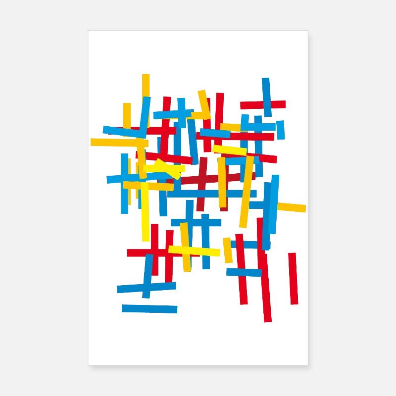 Abstrakt - Muster / Bauhaus  Poster 20x30 cm