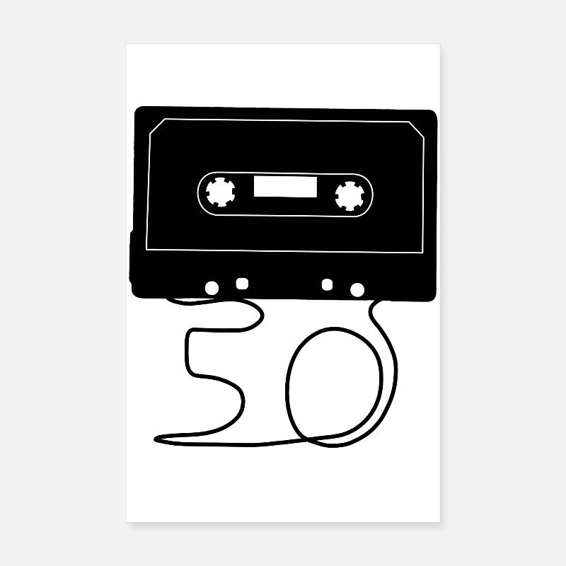 Anniversaire 50 ans Poster 20 x 30 cm