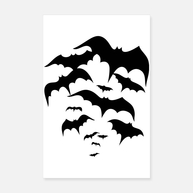 Fledermäuse, bats, Vampire, Dracula Poster 20x30 cm