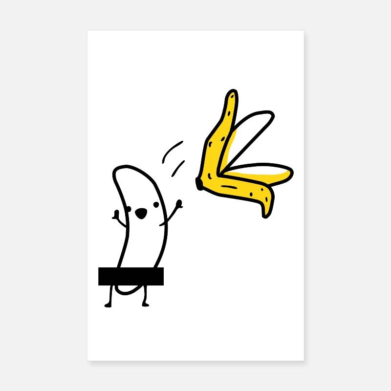 Striptease Banane Poster 20x30 cm