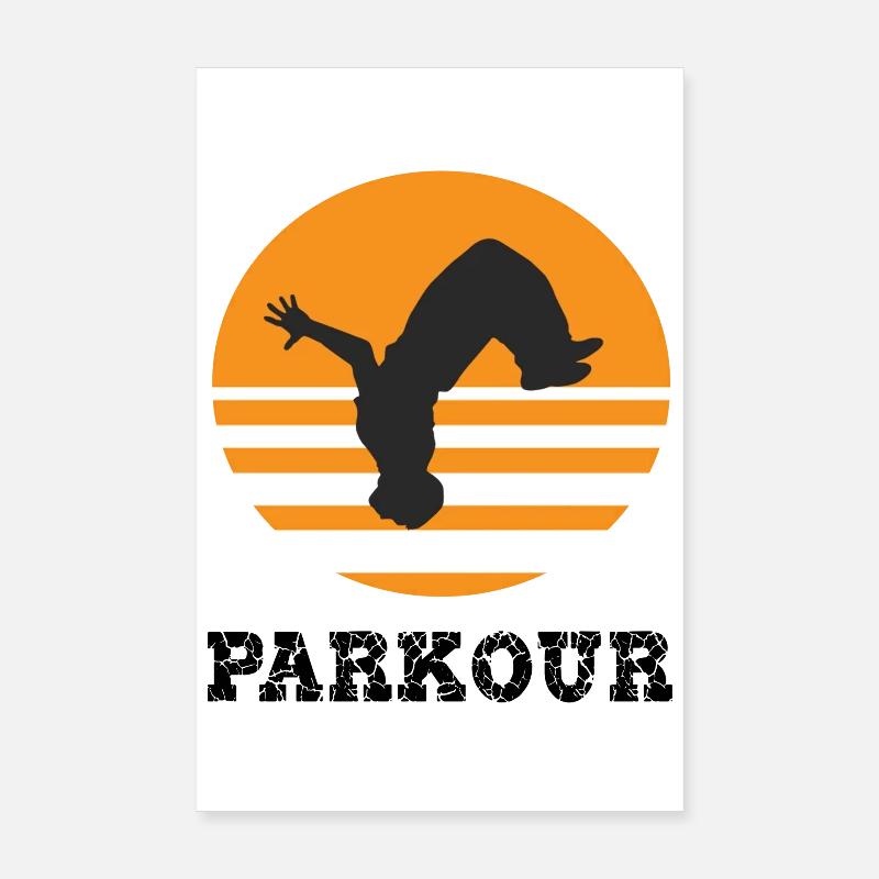 parkour - Poster 8" x 12" (20x30 cm) - white