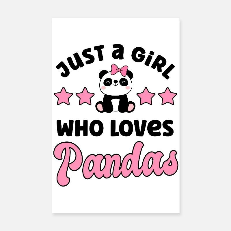 Panda Panda Bear Poster 8" x 12" (20x30 cm)