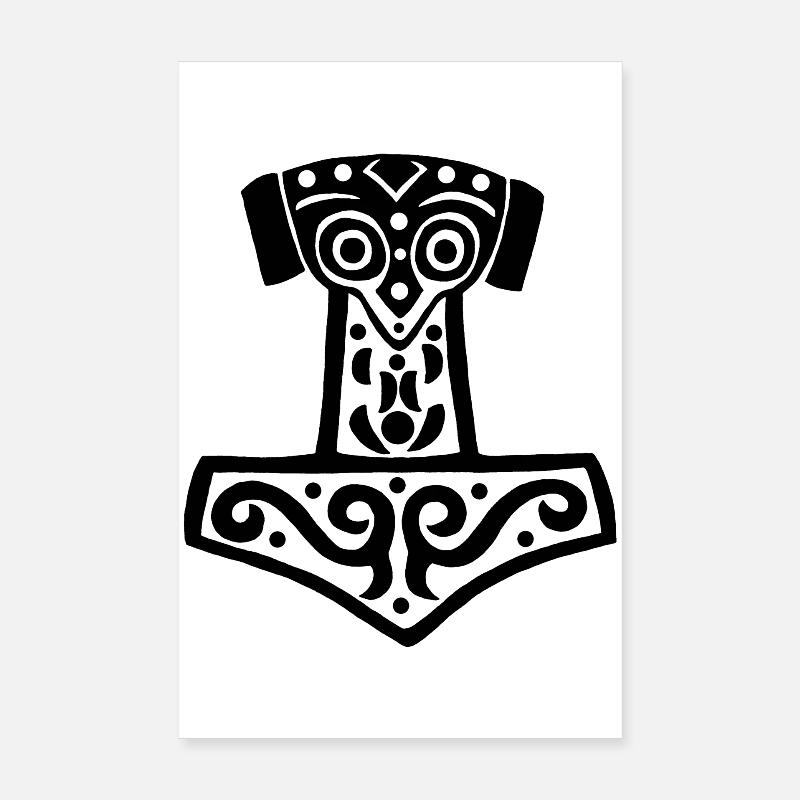 Hammer des schwarzen Thors Poster 20x30 cm