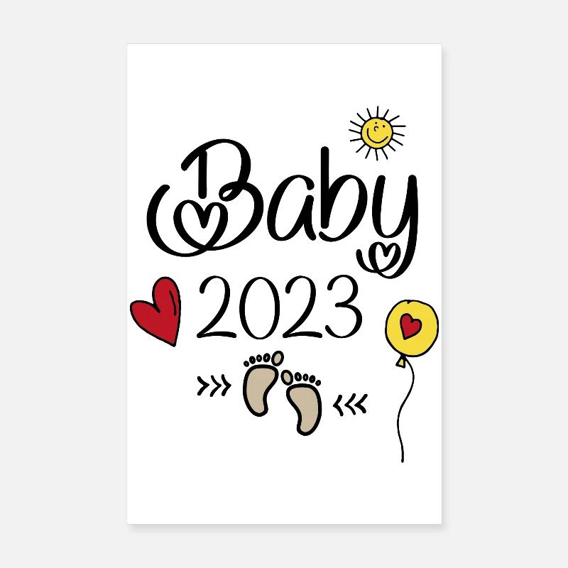 Bébé 2023 Poster 20 x 30 cm